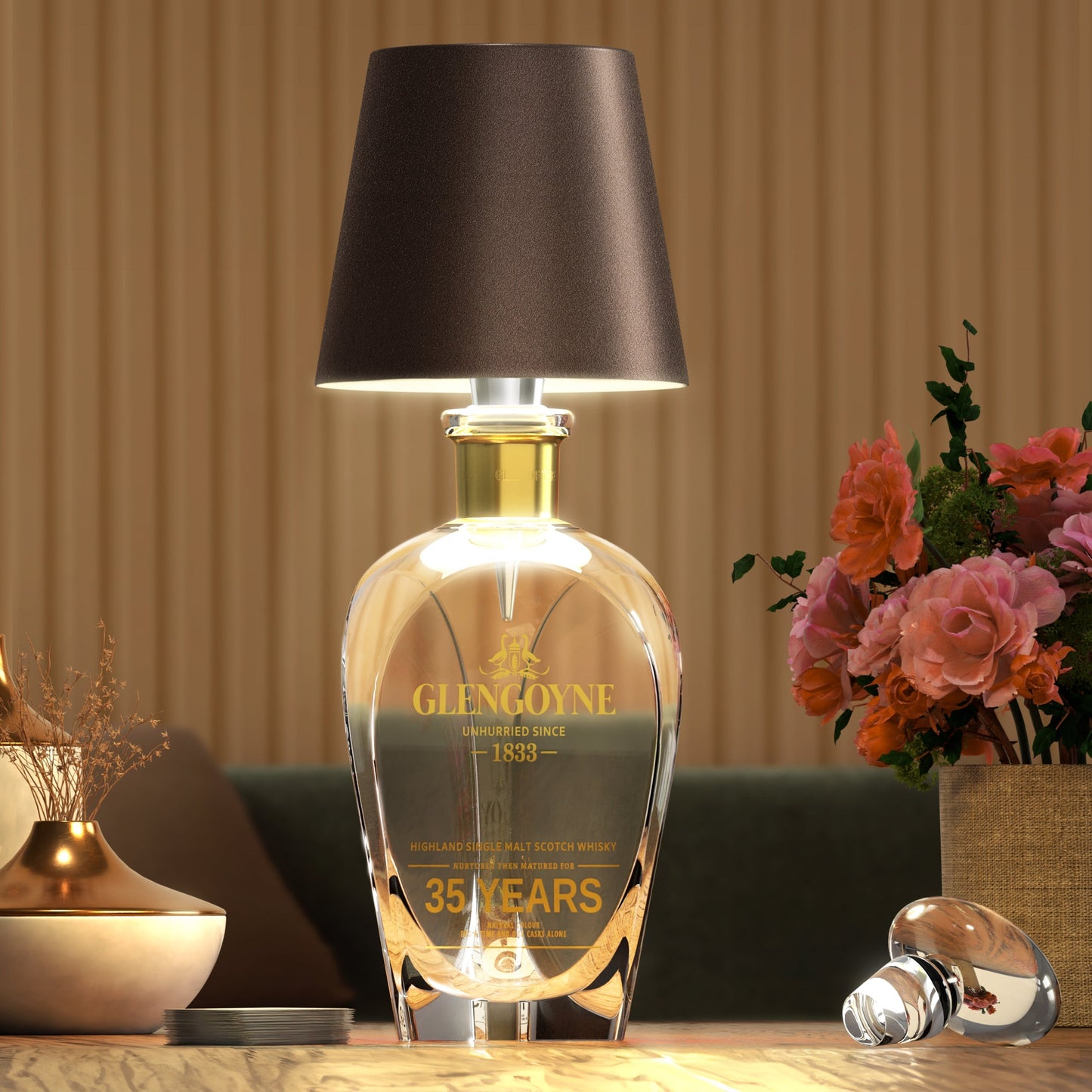 Draadloze Flessenlamp – Modern Design