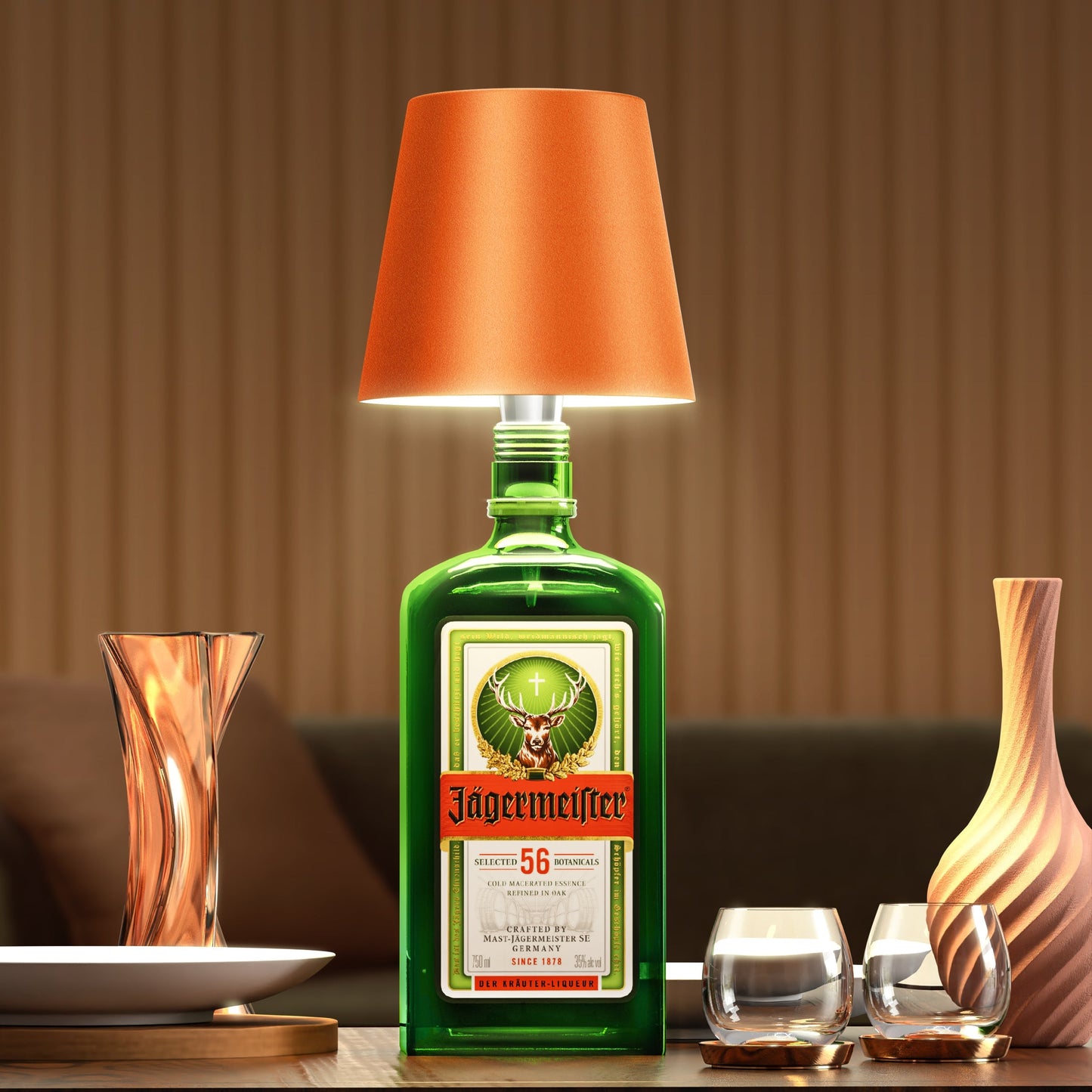 Draadloze Flessenlamp – Modern Design