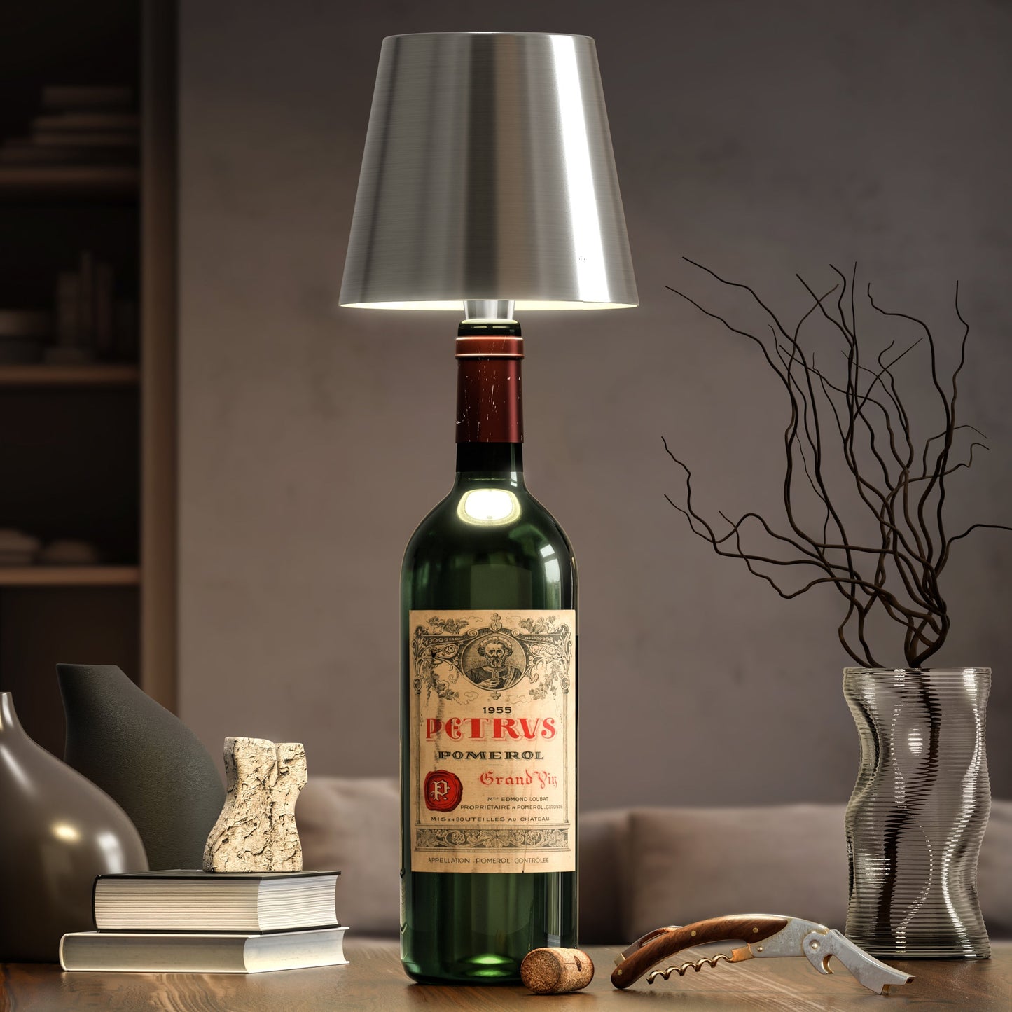Draadloze Flessenlamp – Modern Design