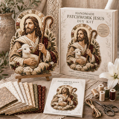 🧵Handmade Patchwork Jesus DIY Kit