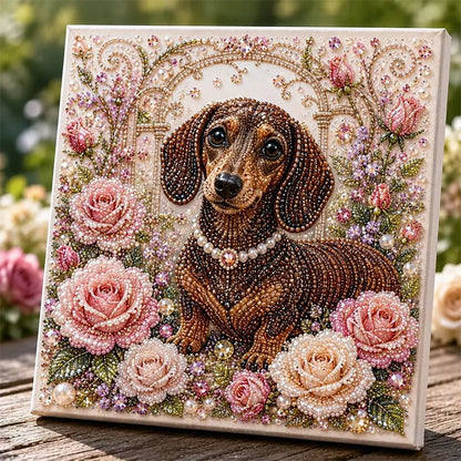 🐾🌿 Premium 3D Pearl Animal Wall Art Kit | Luxury Flocked Canvas with Scratch-Resistant Non-Fading Pearl Beads DIY Nature-Inspired Decor ✨