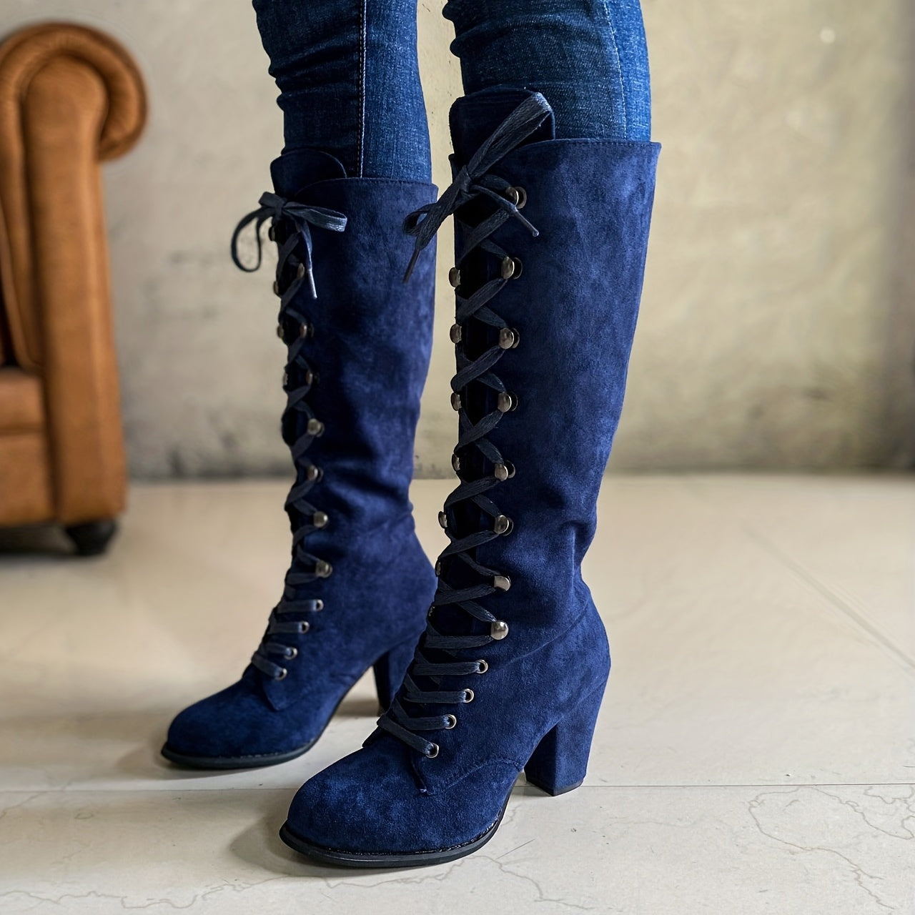 Lucia - Fashionable Knee-High Boots