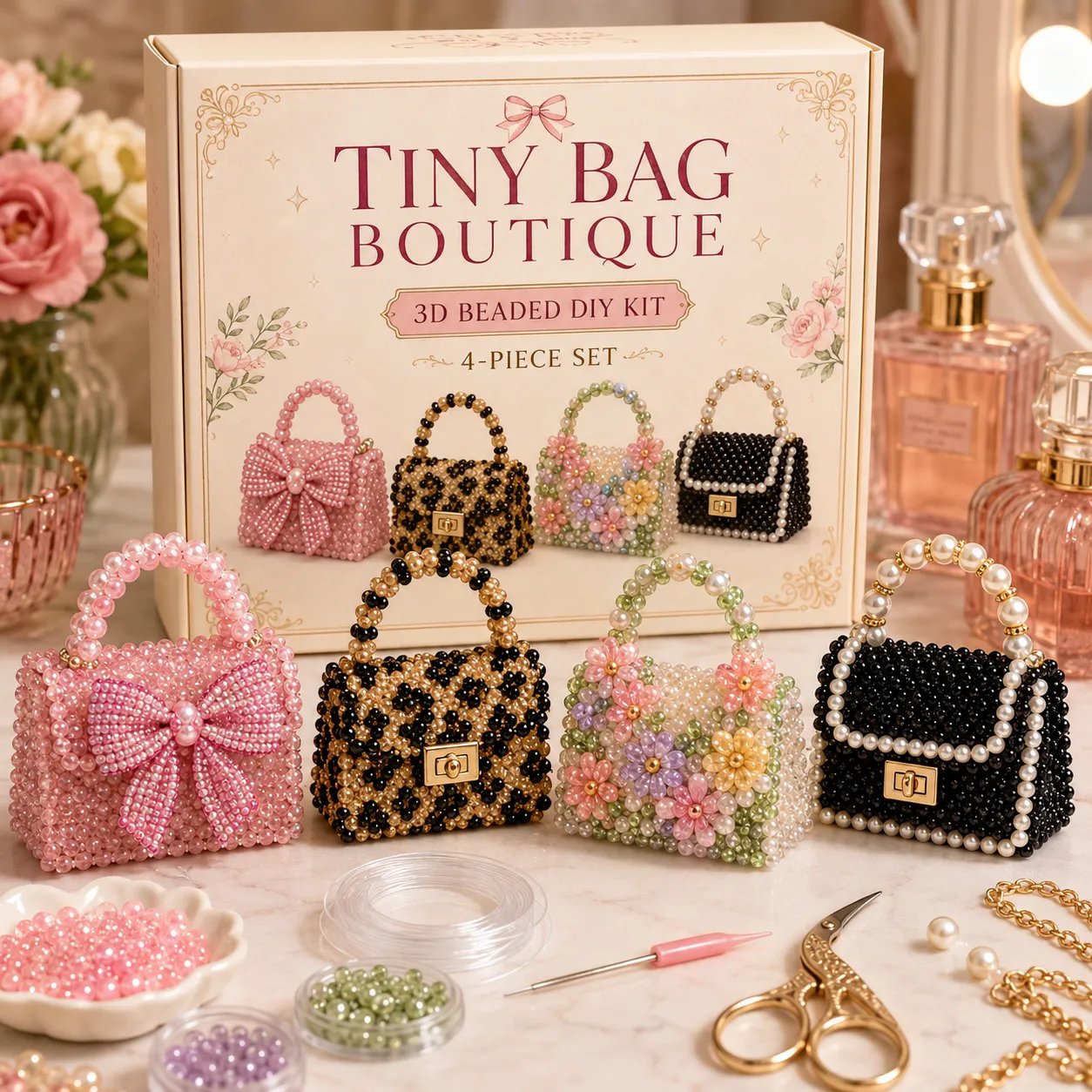 🧵✨ Creative Beaded Mini World 3D DIY Kit Collection