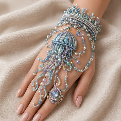 🌊 DIY Ocean Beaded Bracelet Kit – Create Your Own Sea-Inspired Jewelry ✨