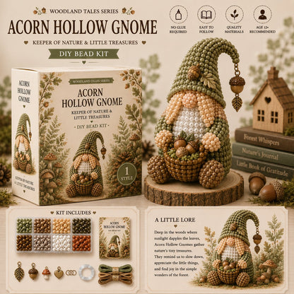 🔥Last Day BUY 3 GET 1 FREE💕Cozy Gnome DIY Bead Kit Collection– Collect All 12 Gnome
