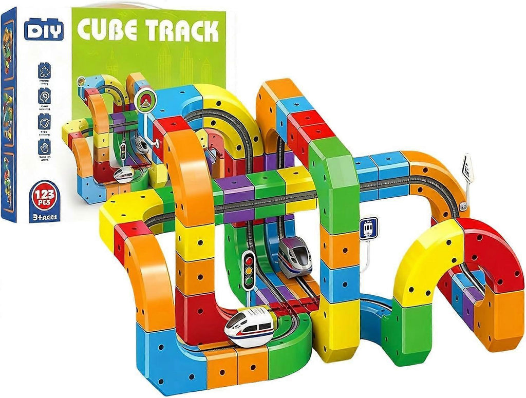 DIY Cube Track – Creativo y activo – Creativo tren de juguete DIY