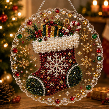 🎁Last Day 50% OFF-💎Christmas Pearl  Art DIY Hanging Ornament Kit