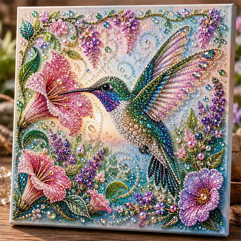 🐾🌿 Premium 3D Pearl Animal Wall Art Kit | Luxury Flocked Canvas with Scratch-Resistant Non-Fading Pearl Beads DIY Nature-Inspired Decor ✨