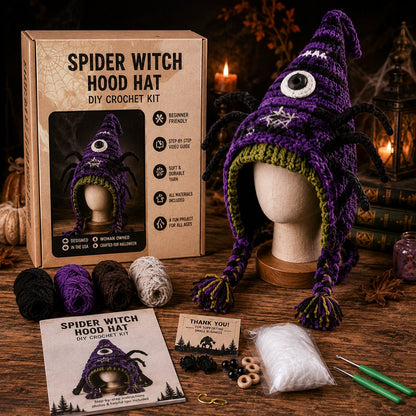 🎃 Halloween Hood Hat DIY Crochet Kit