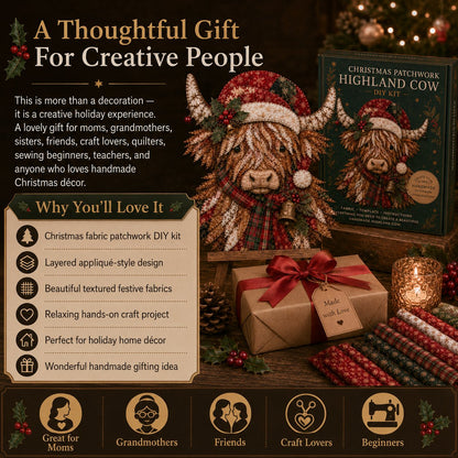 🔥LAST DAY 50% OFF - 🎅Christmas Patchwork Fabric DIY Decor Kit
