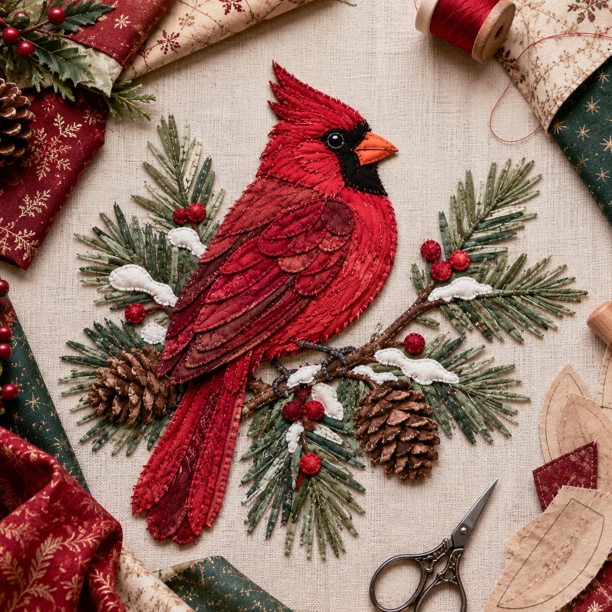 🔥LAST DAY 50% OFF - 🎅Christmas Patchwork Fabric DIY Decor Kit