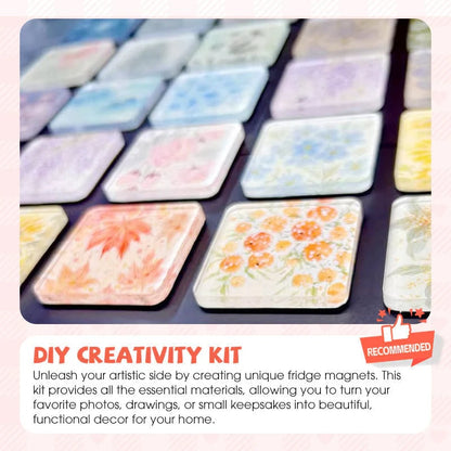 💕 DIY 3D Crystal Clear Acrylic Photo Fridge Magnet Kit – Create Personalized Memory Keepsakes 🎞✨