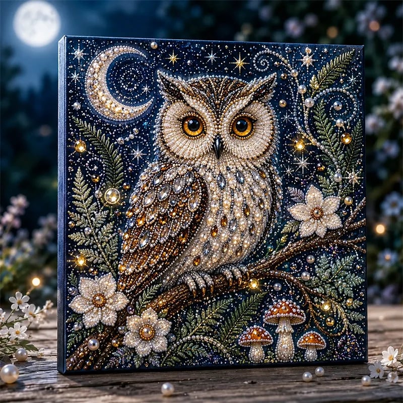 🐾🌿 Premium 3D Pearl Animal Wall Art Kit | Luxury Flocked Canvas with Scratch-Resistant Non-Fading Pearl Beads DIY Nature-Inspired Decor ✨