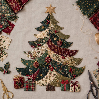 🔥LAST DAY 50% OFF - 🎅Christmas Patchwork Fabric DIY Decor Kit
