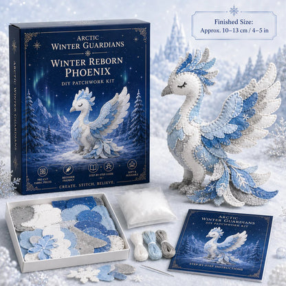 ❄️ Arctic Guardian DIY Kit – Pre‐Cut, Beginner Friendly, 3D Felt Plush 🧵
