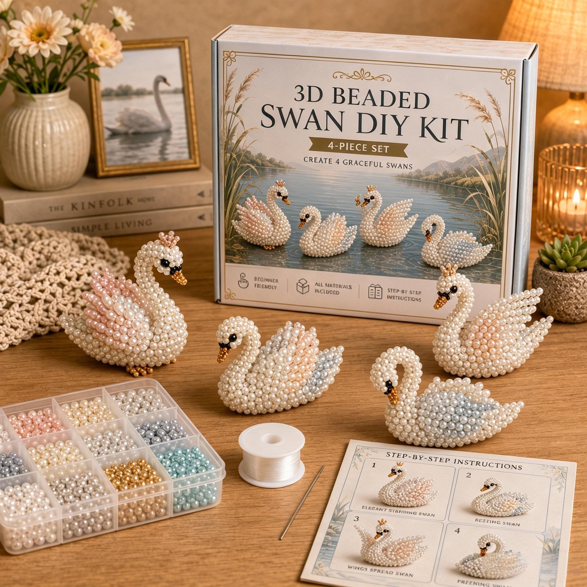🧵✨Tiny 3D Beaded Animal DIY Kit