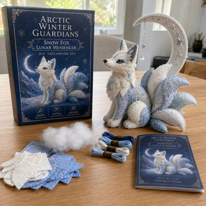 ❄️ Arctic Guardian DIY Kit – Pre‐Cut, Beginner Friendly, 3D Felt Plush 🧵