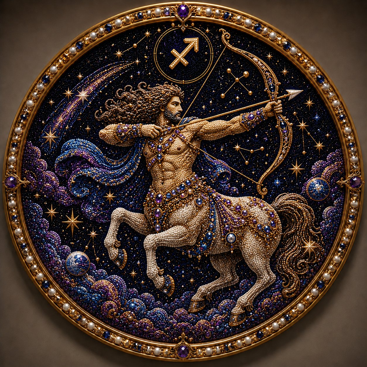 🔥 LAST DAY 49% OFF – ✨ Premium 3D Pearl 12 Zodiac Signs Art Kit ♈🌙💎