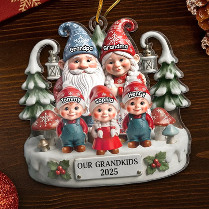 Custom Acrylic Ornament - Personalized Christmas Birthday Gifts For Mom, Dad, Grandma, Grandpa, Kids - Together Home Feels More Magical