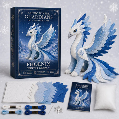❄️ Arctic Guardian DIY Kit – Pre‐Cut, Beginner Friendly, 3D Felt Plush 🧵