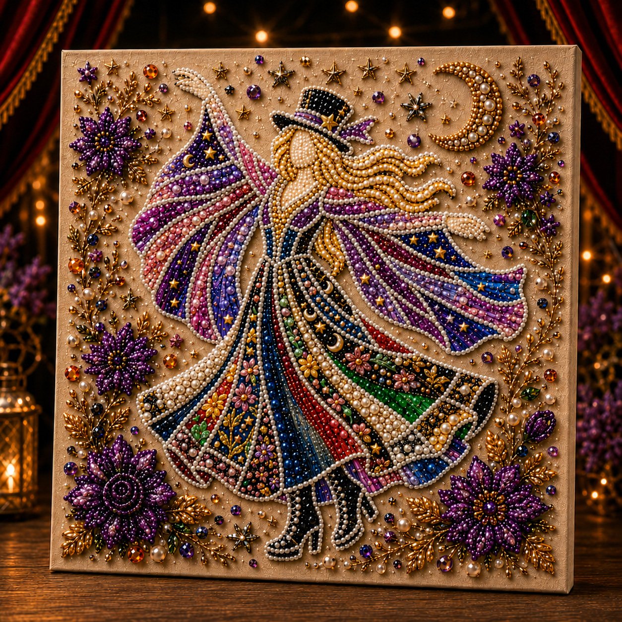 🔥LAST DAY 50% OFF - ✨ American Legends Pearl Art DIY Kit – Create 3 Timeless Icons in Sparkling Detail