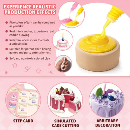 🍰Ultimate Mini Cake DIY Kit for Kids | Create 10+ Realistic Pretend Dessert🎁Perfect Gift for Creative Kids & Baking Lovers