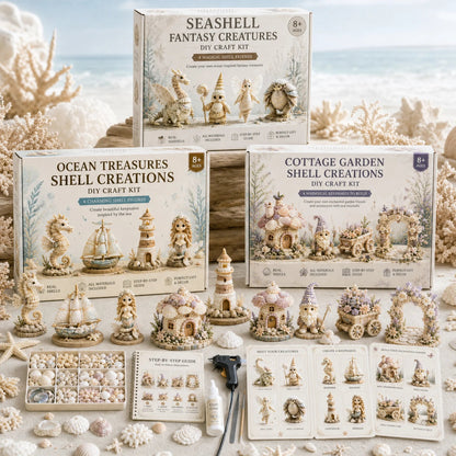 DIY Seashell Craft Kit – Create Ocean-Inspired Shell Figures & Keepsake Decor