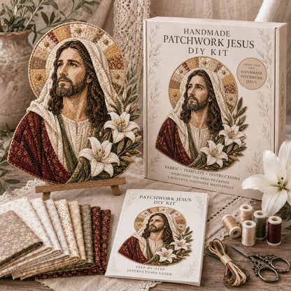 🧵Handmade Patchwork Jesus DIY Kit