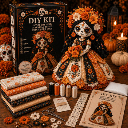 🔥LAST DAY 50% - Day of the Dead Patchwork Doll DIY Kit