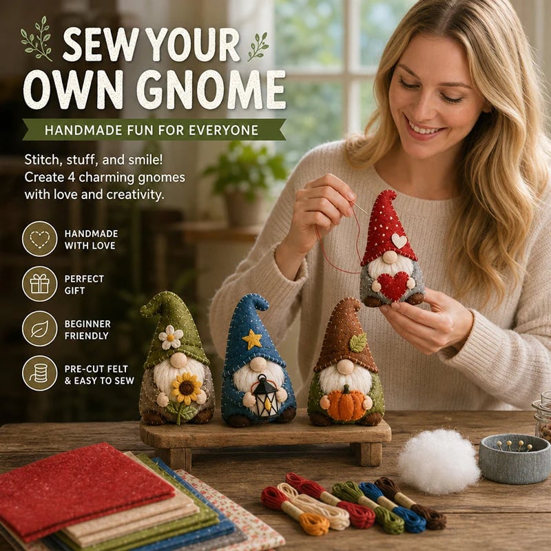 🧶Beginner-Friendly🐦DIY Fabric Animal Craft Kit – Creative Handmade Art