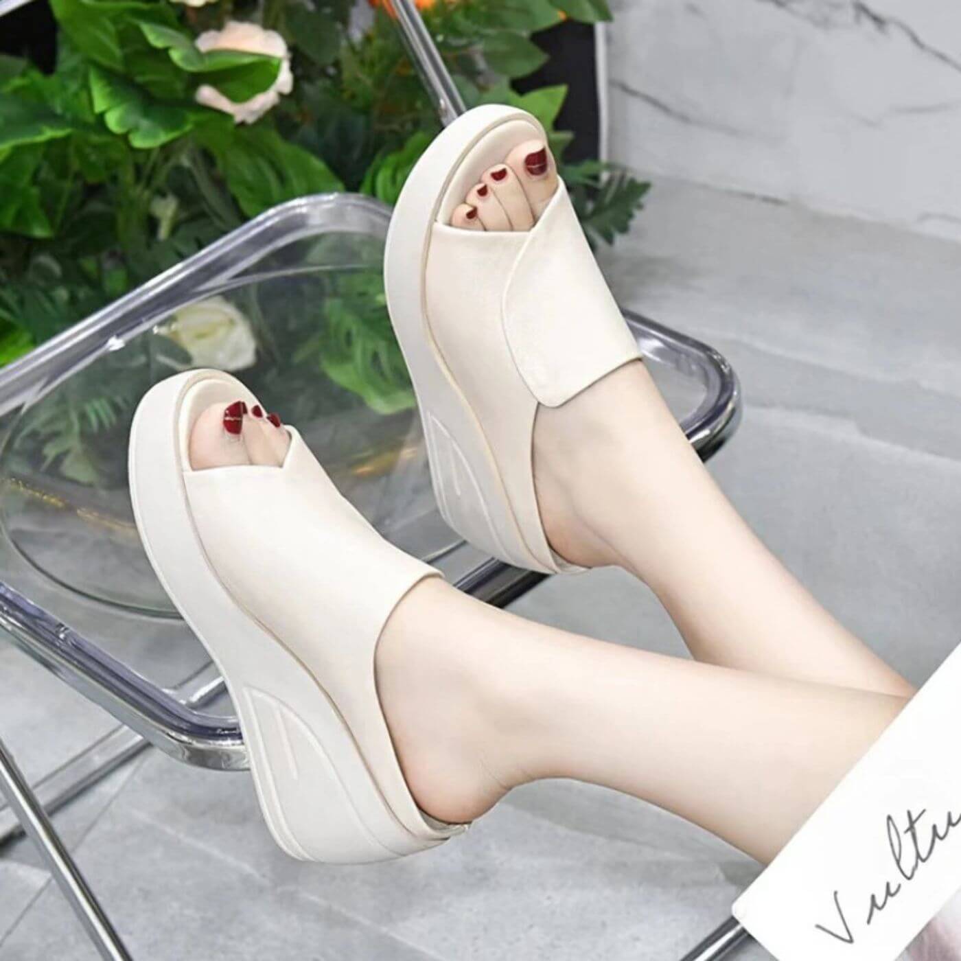 Eliza™ – Orthopedic Slip-on Wedge Sandals