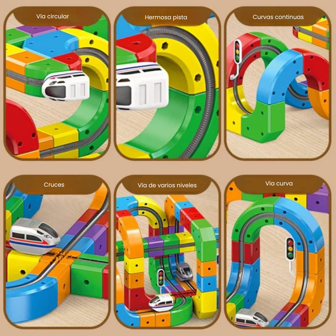 DIY Cube Track – Creativo y activo – Creativo tren de juguete DIY