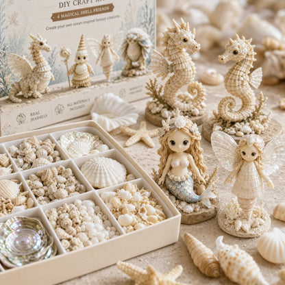 DIY Seashell Craft Kit – Create Ocean-Inspired Shell Figures & Keepsake Decor