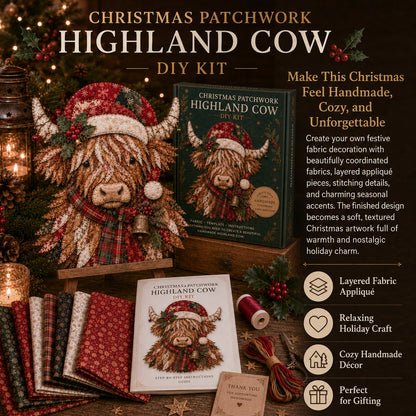 🔥LAST DAY 50% OFF - 🎅Christmas Patchwork Fabric DIY Decor Kit