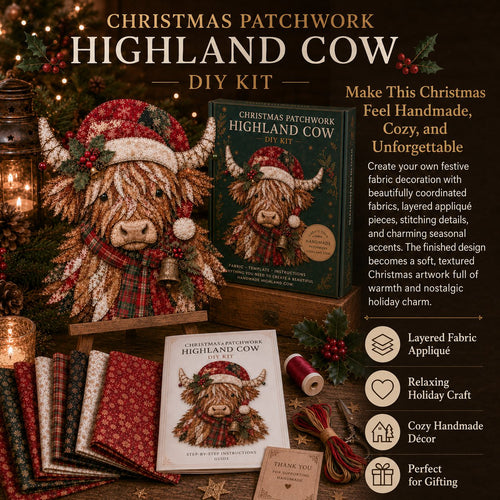 🔥LAST DAY 50% OFF - 🎅Christmas Patchwork Fabric DIY Decor Kit