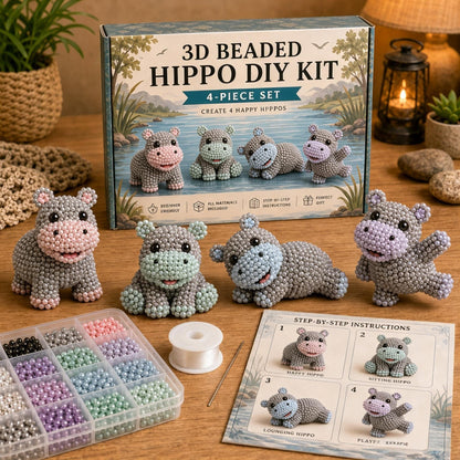 🧵✨Tiny 3D Beaded Animal DIY Kit