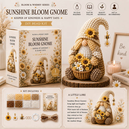 🔥Last Day BUY 3 GET 1 FREE💕Cozy Gnome DIY Bead Kit Collection– Collect All 12 Gnome