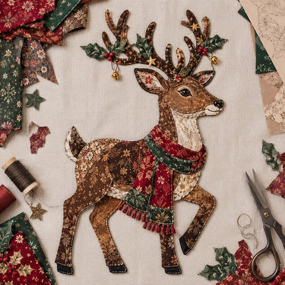 🔥LAST DAY 50% OFF - 🎅Christmas Patchwork Fabric DIY Decor Kit