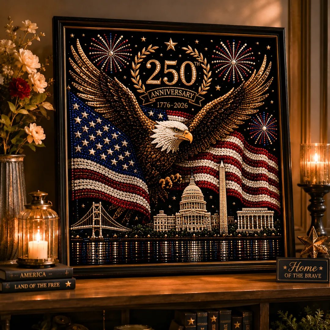 🔥Last Day 50% OFF🦅America 250th Anniversary Pearl Art Kit
