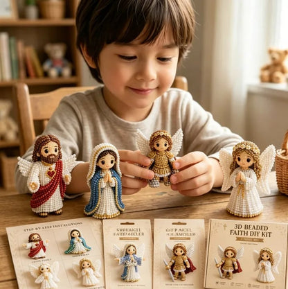 🔥 Last Day 50% OFF - Tiny 3D Beaded Faith & Angel DIY Kit✨🕊️