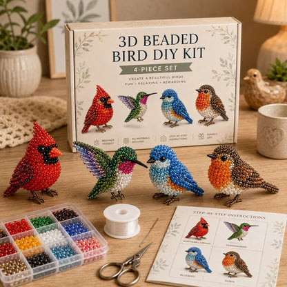 🧵✨Tiny 3D Beaded Animal DIY Kit