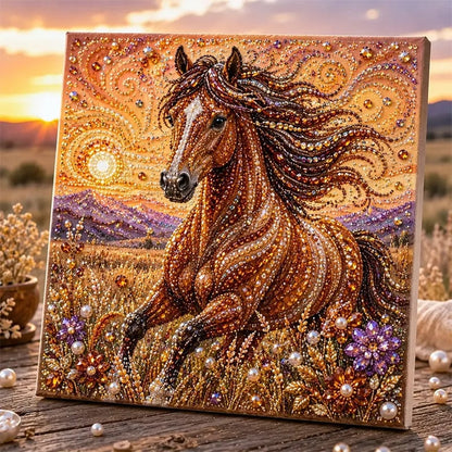 🐾🌿 Premium 3D Pearl Animal Wall Art Kit | Luxury Flocked Canvas with Scratch-Resistant Non-Fading Pearl Beads DIY Nature-Inspired Decor ✨