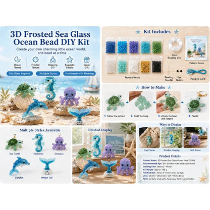 🔥LAST DAY 50% OFF - 🐳 Frosted Sea Glass-Style Beading DIY Kit✨Buy 2 Free Shipping