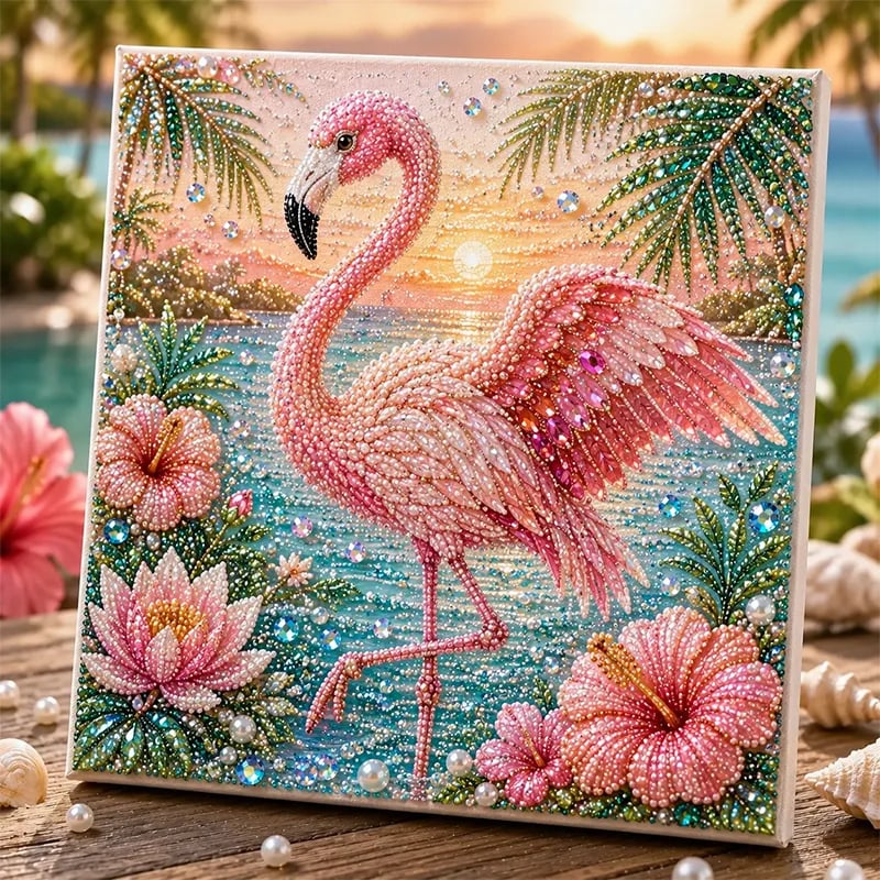 🐾🌿 Premium 3D Pearl Animal Wall Art Kit | Luxury Flocked Canvas with Scratch-Resistant Non-Fading Pearl Beads DIY Nature-Inspired Decor ✨