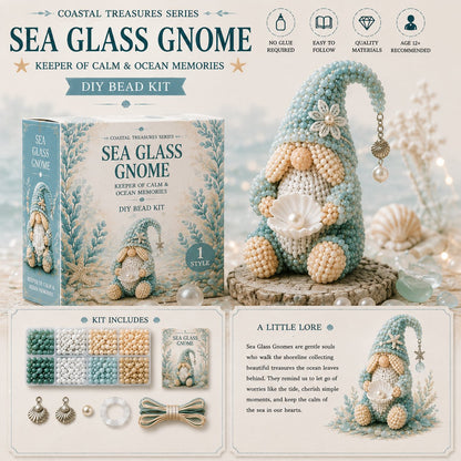 🔥Last Day BUY 3 GET 1 FREE💕Cozy Gnome DIY Bead Kit Collection– Collect All 12 Gnome