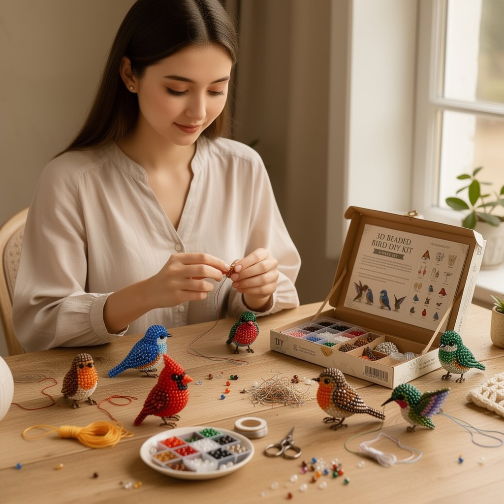 🧵✨Tiny 3D Beaded Animal DIY Kit