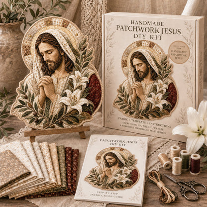 🧵Handmade Patchwork Jesus DIY Kit