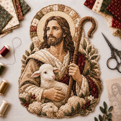 🧵Handmade Patchwork Jesus DIY Kit