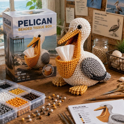 🔥Last Day 50% OFF 🦘 Beaded Animal Tissue Box DIY Kit
