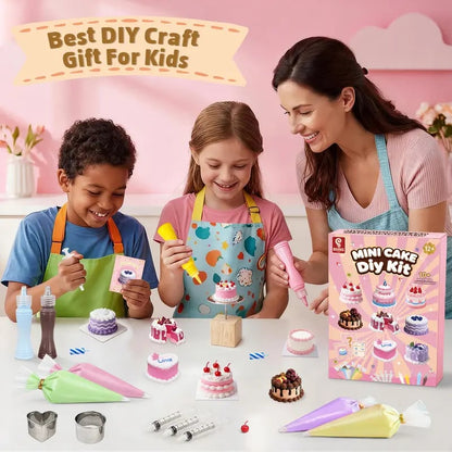 🍰Ultimate Mini Cake DIY Kit for Kids | Create 10+ Realistic Pretend Dessert🎁Perfect Gift for Creative Kids & Baking Lovers